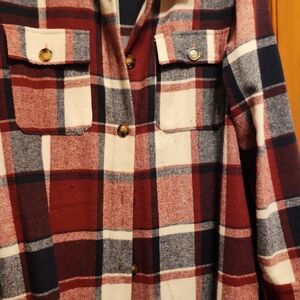Katydid Women's Plaid Button-Up Hoodie